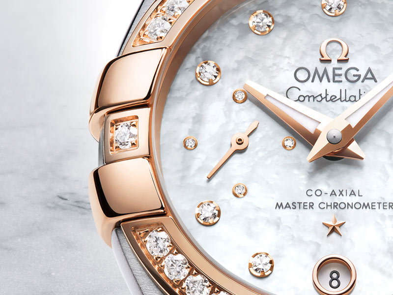 mother-of-pearl dial copy Omega Constellation Master Chronometer