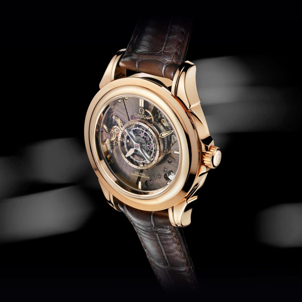 The hollowed dials copy watches have tourbillons.
