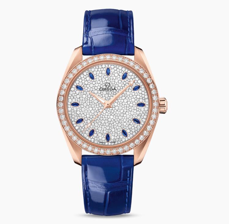 The female fake watches are decorated with diamonds.